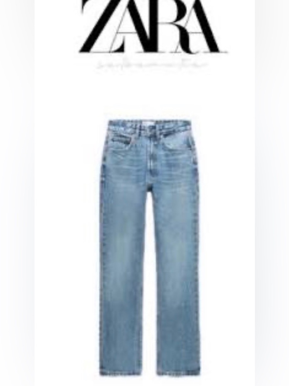 Zara high rise Straight Leg Jeans Sz 6